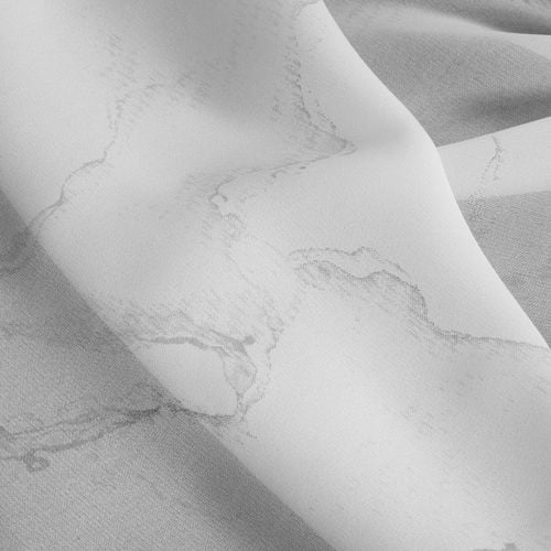 Firana na przelotkach ze srebrnym nadrukiem IVA 140X270 biała na Arena.pl