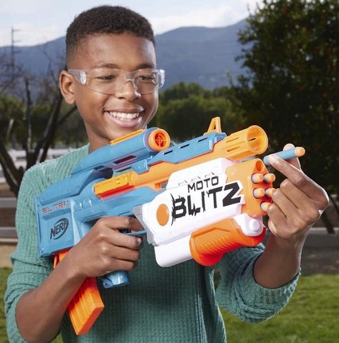 PISTOLET NERF ELITE MOTOBLITZ 2w1 AUTOMATYCZNY KARABIN I SHOTGUN na Arena.pl