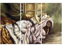 60 90CM OBRAZ 3 ELEM UCIECZKA MARZENIA DRUK PŁÓTNO RAMA