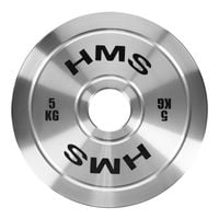 Talerz olimpijski stalowy kalibrowany TOS50 5 kg HMS