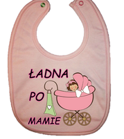 Śliniaczek Bawełniany Ładna po Mamie