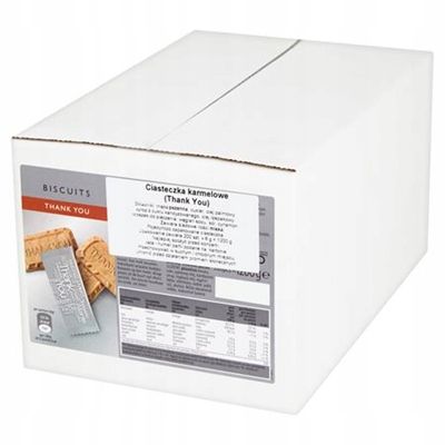 Ciastka kruche Rioba 1200 g karmelowe Thank You 200szt na Arena.pl