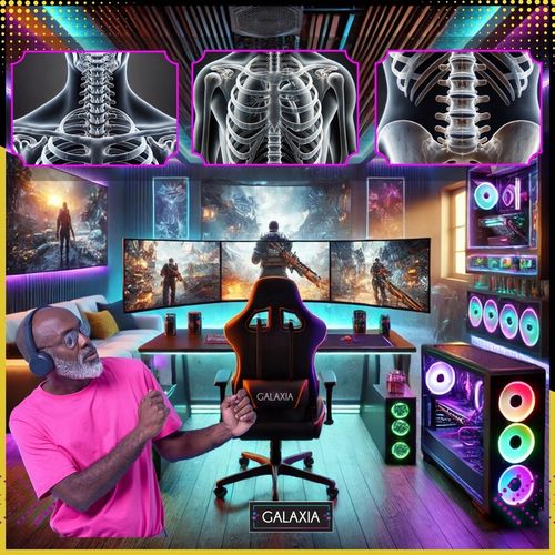 FOTEL GAMINGOWY BIUROWY Obrotowy Z Podnóżkiem Kubełkowy Krzesło Gamingowe na Arena.pl