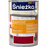 ŚNIEŻKA SUPERMAL EMALIA NITRO DO DREWNA I METALU N520 CZERWONY 0.8L