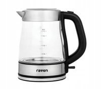 Czajnik elektryczny Raven EC027C 1,7L 2200W Czarno-Srebrny