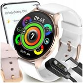 SMARTWATCH ZEGAREK DAMSKI MENU POLSKIE SPORT PULS ROZMOWY SMART WATCH PL