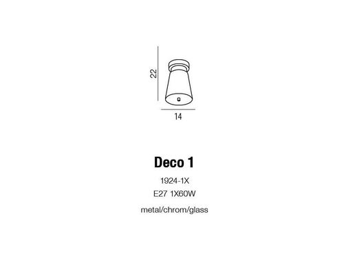 Plafon DECO 1 1924-1X Azzardo +LED na Arena.pl