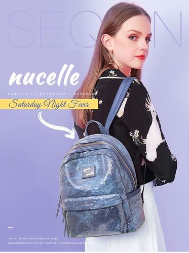 Błyszczący niebieski plecak na Arena.pl