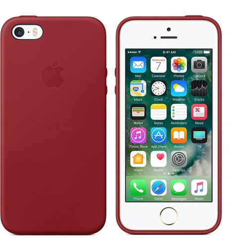 Apple iPhone SE Leather Case - (PRODUCT)RED na Arena.pl