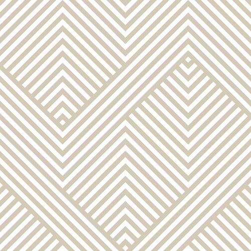 Tapeta Do Salonu Beżowy Wzór GEOMETRYCZNY Ozdoba na Arena.pl