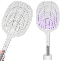 Elektryczna łapka packa na muchy owady i lampa owadobójcza uv 2w1 USB