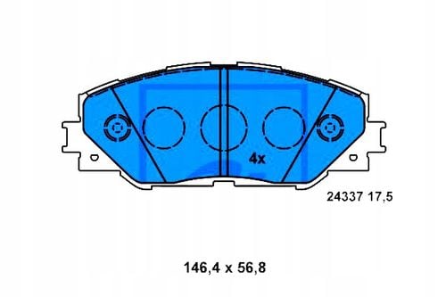 KLOCKI HAM PRZOD TOYOTA RAV 4 06- ATE na Arena.pl