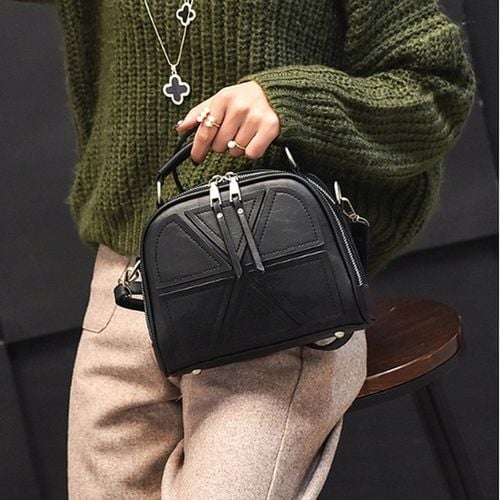 TOREBKA DAMSKA CZARNA Na Ramię do Ręki Klasyczna KUFEREK PREZENT DLA KOBIET na Arena.pl