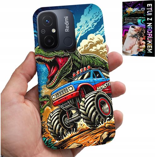 ETUI DO XIAOMI REDMI 12C -DINOZAUR W MONSTERTRUCKU WZORY DLA DZIECI na Arena.pl