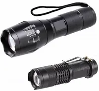 Latarka taktyczna zestaw 2 metalowych nimi latarek z zoom i akcesoriów