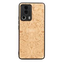 Drewniane Etui Bewood Xiaomi 13 Lite KALENDARZ AZTECKI ANIEGRE