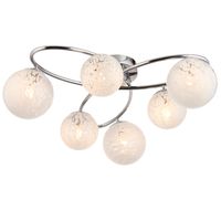 Sufitowa lampa metalowa Maye L&-197232 Light& balls szklane kule chrom