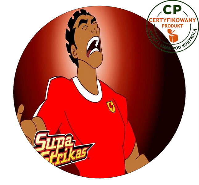 Opłatek na tort Supa Strikas zdjęcie 1