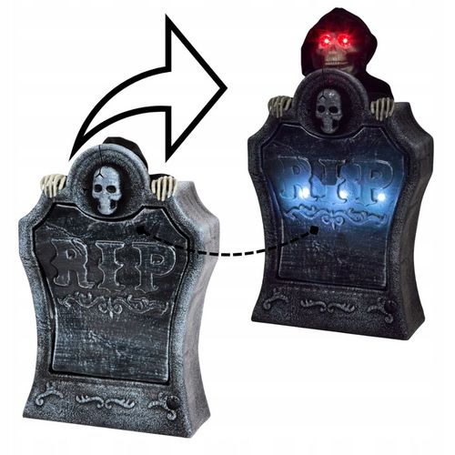 GRÓB NA HALLOWEN NAGROBEK Z WYSKAKUJĄCYM TRUPEM EFEKTOWNA DEKORACJA na Arena.pl