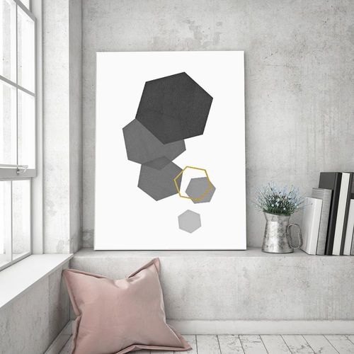 Obraz na płótnie – Canvas, sześciokąty 80x120 na Arena.pl
