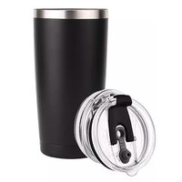 KUBEK TERMICZNY ZE STALI NIERDZEWNEJ 500 ML CZARNA PODRÓŻNY