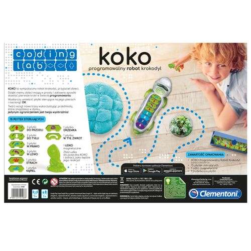 Clementoni Koko programowalny robot Krokodyl - Krokodyl na Arena.pl