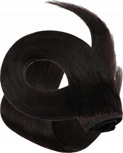 DOCZEPIANE WŁOSY Clip In Jak Naturalne Dopinki Proste Długie 6 Taśm 60 cm na Arena.pl