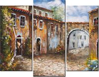 90CM 70 ZEGAR 3 ELEM UROKLIWA ULICZKA SCIENNY DRUK