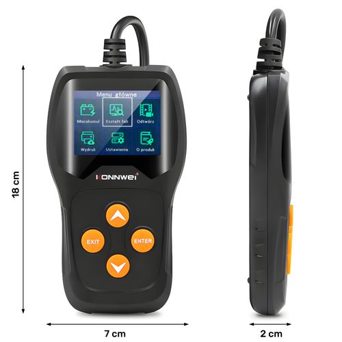 Tester Akumulatorów Konnwei KW600 LCD Miernik Cyfrowy 6V 12V Polskie Menu na Arena.pl
