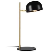 Biurkowa LAMPKA stojąca POSE 107938 Markslojd metalowa LAMPA stołowa kopuła regulowana czarna mosiądz