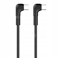2 x Maxlife kabel kątowy USB-C - USB-C 60W 1m czarny