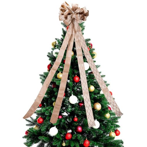 Kokarda Świąteczna Duża Kokardka Dekoracyjna Ozdobna Szpic Czubek Choinkę na Arena.pl