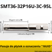 Głowica do gwintowania SMT z chłodzeniem Rozmiar: SMT36-32P16U-3C-95L-170L