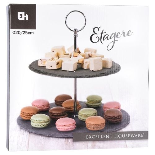 Patera kamienna 2-piętrowa 23 cm na Arena.pl