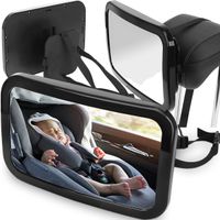 LUSTERKO DO OBSERWACJI DZIECKA W PODRÓŻY PŁYNNA REGULACJA 360°