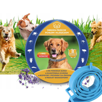 2x OBROŻA NA KLESZCZE I PCHŁY DLA PSA ANTYKLESZCZOWA 8 MIESIĘCY OCHRONY