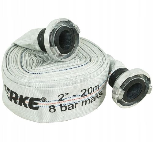 WĄŻ STRAŻACKI PARCIANY DO WODY SZAMBA 2'' 20m DO POMPY VERKE na Arena.pl