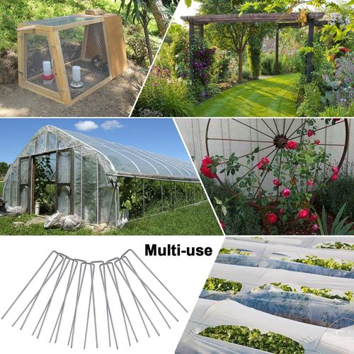 Kotwy Gruntowe Ocynkowane Szpilki do Agrowłókniny 30cm 4mm Zestaw 20 Sztuk na Arena.pl