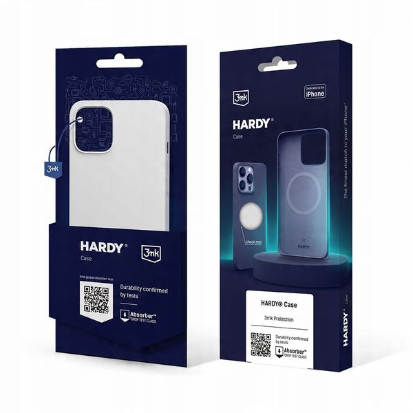 Etui na Apple iPhone 15 Plus - 3mk HARDY Silicone MagCase Silver-White zdjęcie 15