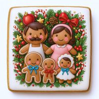 CIASTKO LUKROWANE MAMIK FAMILY ROZ.M KWADR RĘCZNIE ROBIONE