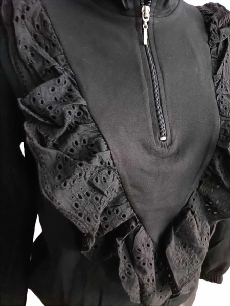 Bawełniana bluza z koronką zdjęcie 2