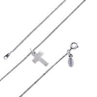 męski naszyjnik z krzyżykiem (c22/men/49ag cz)