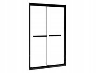 Ścianka łazienkowa prysznicowa LOFT 120cm czarne