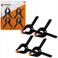 Ścisk sprężynowy 3” 4 szt. modelarski, stolarski, klamerka VERGIONIC