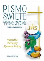 Biblia Tysiąclecia Pismo Święte ST i NT obwolutą + wklejką I Komunię świętą