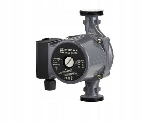 POMPA OBIEGOWA CYRKULACYJNA 3 BIEGOWA 25-60/180 CO CWU WYDAJNA 25-6 ZESTAW na Arena.pl