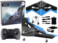 ZDALNIE STEROWANY SAMOLOT ŚWIATŁA NIEBIESKI CZARNY