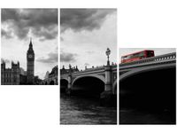 60 90CM OBRAZ 3 ELEM AUTOBUSEM BIG BENA ŚCIENNY DRUK PŁÓTNO