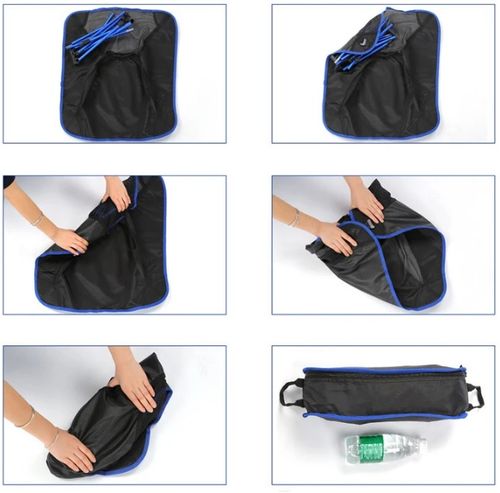 KRZESŁO TURYSTYCZNE SKŁADANE WĘDKARSKIE KEMPINGOWE NIEBIESKIE 2 SZTUKI na Arena.pl