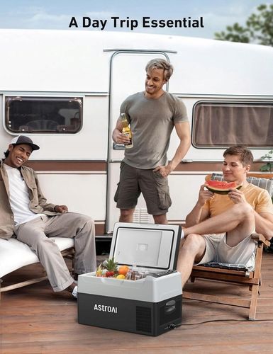 Lodówka kempingowa AstroAI z zamrażarką 22 litry, przenośna lodówka 12/24 V na Arena.pl
